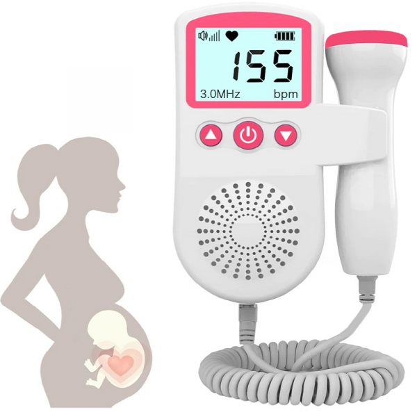 Prenatal hjärtslagslyssnare för barn - Bärbar fosterdopplermonitor för blivande mammor