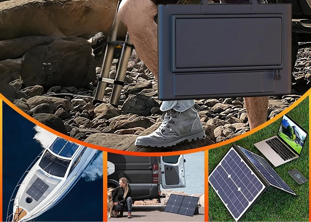 Ultrakraftigt 1000W hopfällbart solpanelsystem – Smart MPPT-snabbladdning, USB-C-klar för off-grid-liv