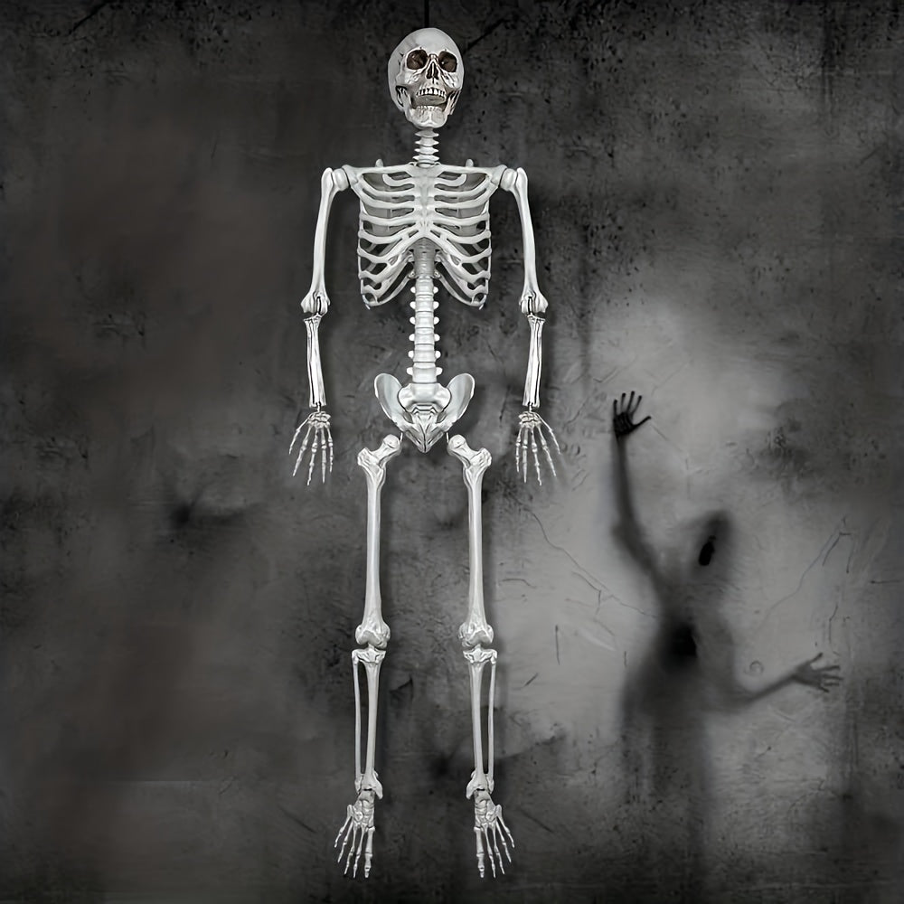 3,6 meter stort jätteskelett för Halloween - Positionerbar trädgårdsdekoration för läskigt skoj