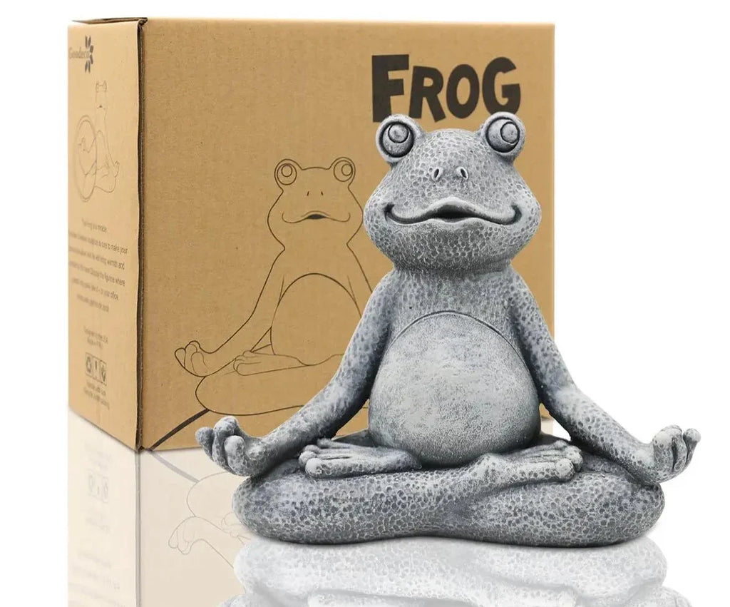 Yoga Groda Resin Trädgårdsdekor – Charmigt Hem & Utomhustillbehör