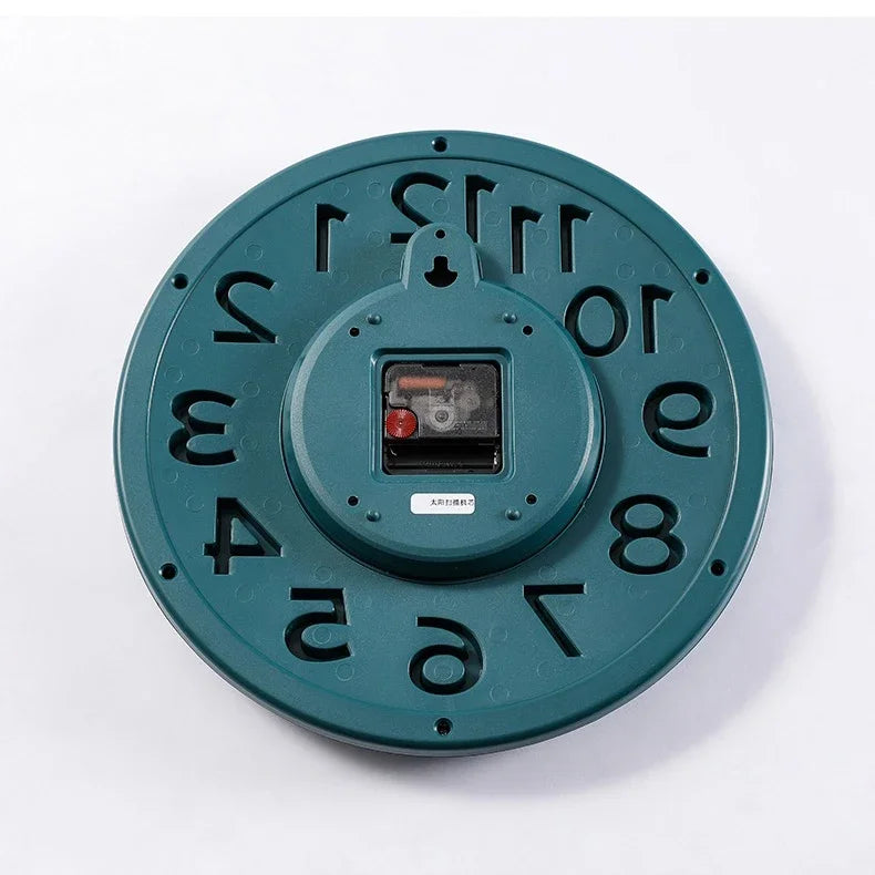 Snygg 3D-väggklocka – Modern stor heminredningsklocka