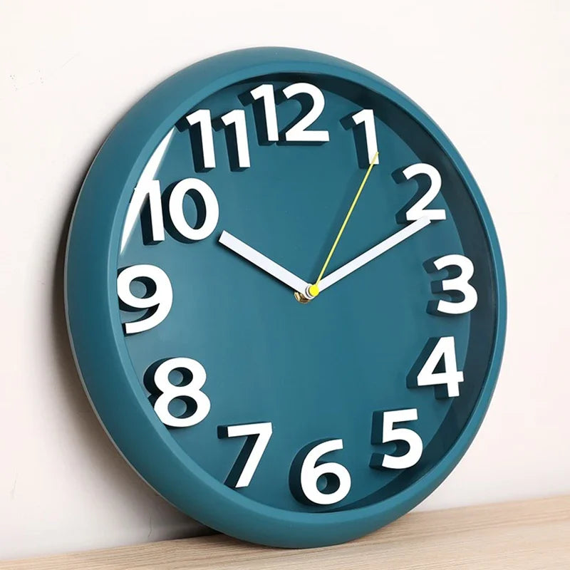 Snygg 3D-väggklocka – Modern stor heminredningsklocka