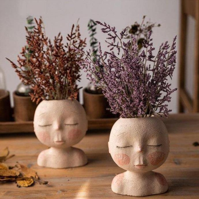 Tranquil Sleep Face Planter Vas