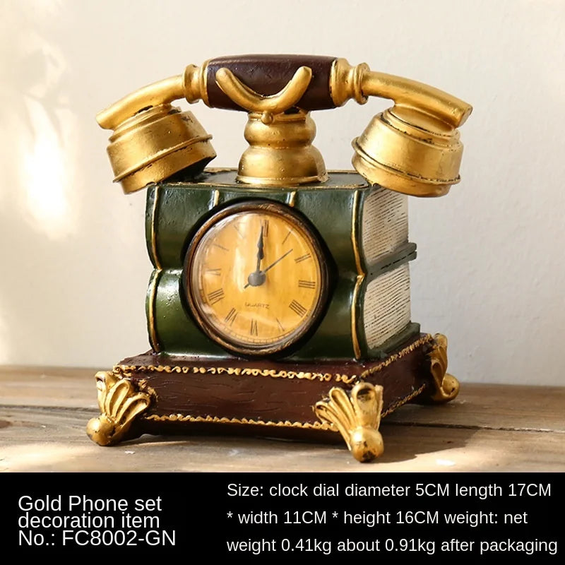 Tidlös Elegance skrivbordsklocka – antikinspirerad accent