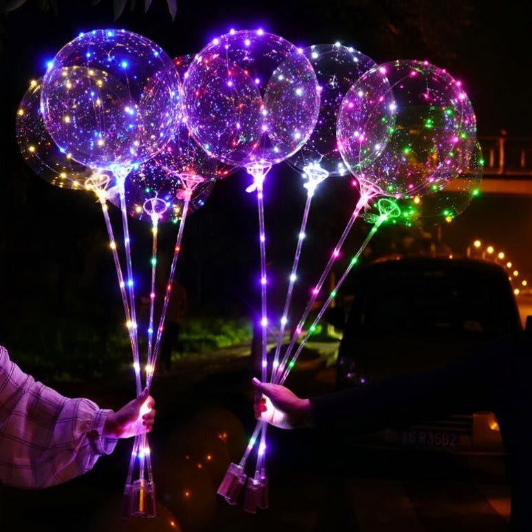 Glowdomes Återanvändbara Led-ballonger (Set Med 10)