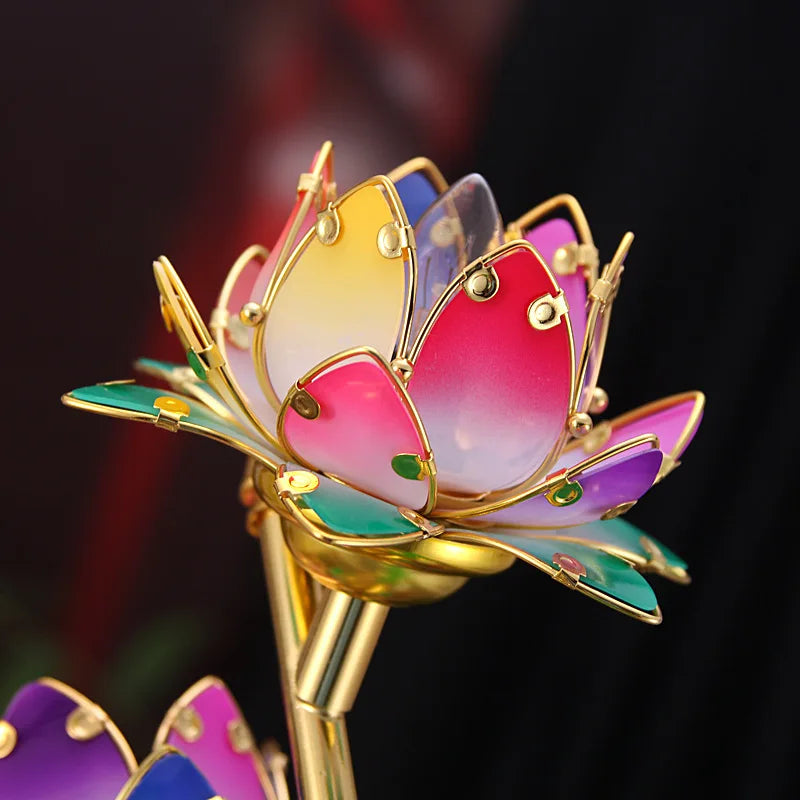 Modern lotusblomma accentlampa – Dekorativ stämningsbelysning