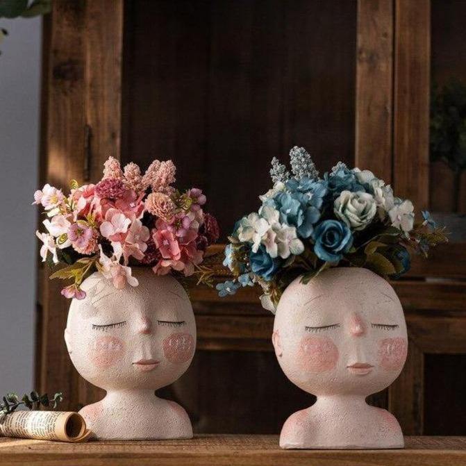 Tranquil Sleep Face Planter Vas