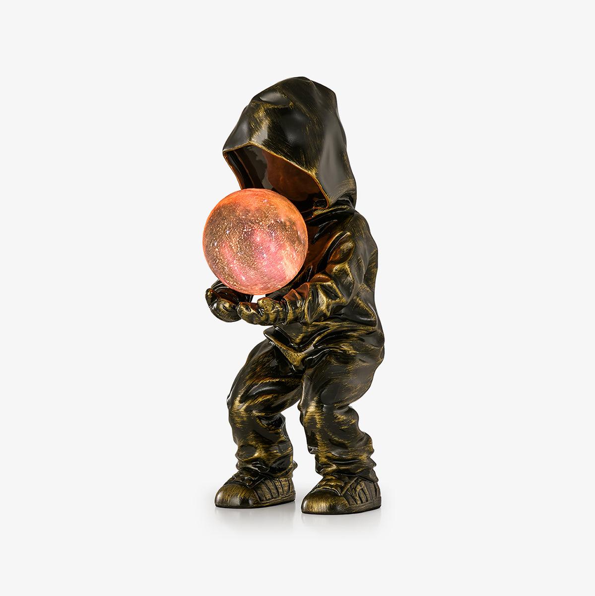 Minimalistisk planetinspirerad bordslampa - justerbar ljusstyrka LED-lampa