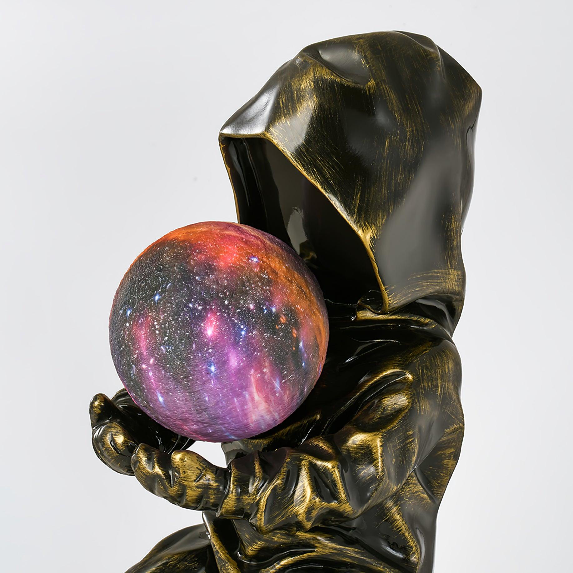 Minimalistisk planetinspirerad bordslampa - justerbar ljusstyrka LED-lampa