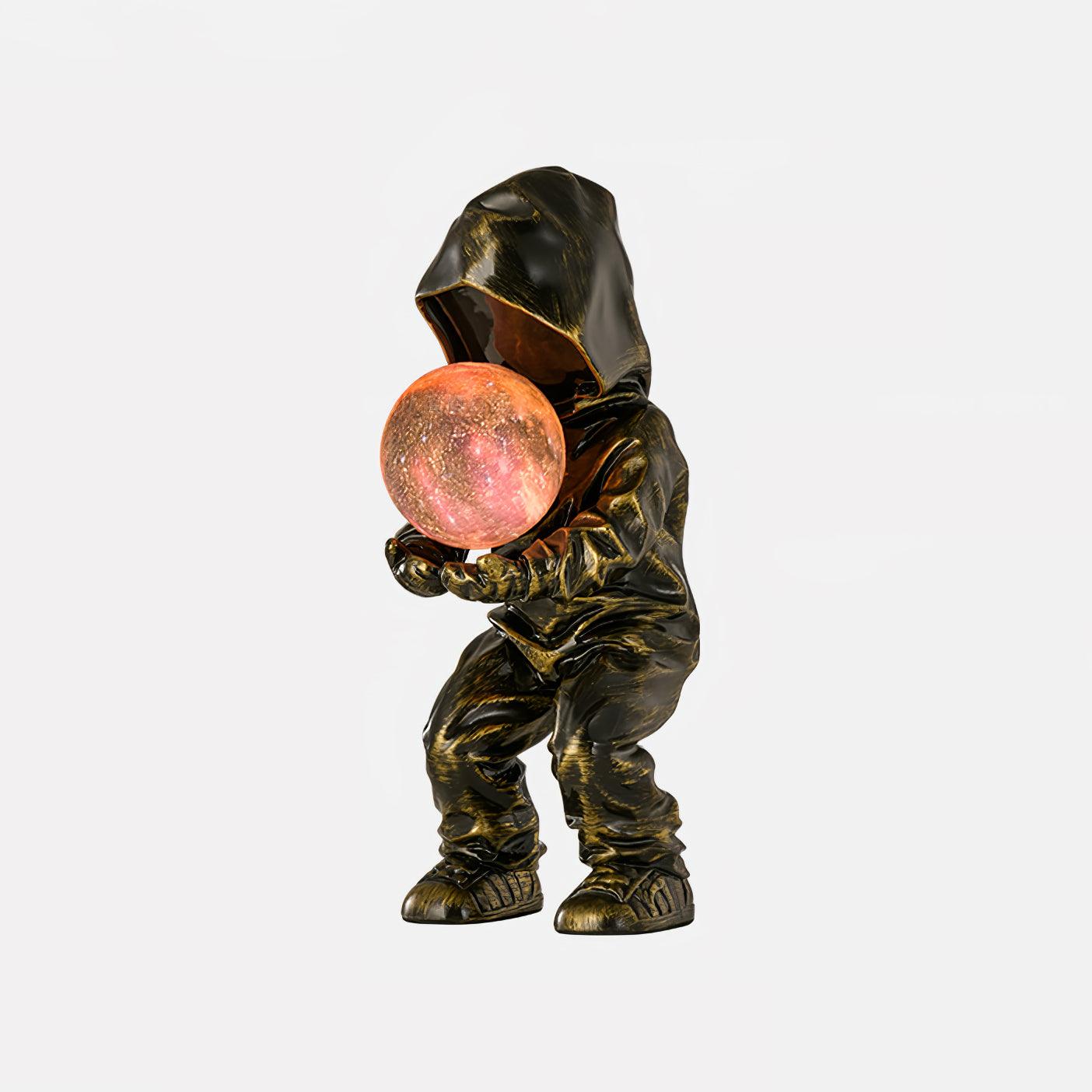 Minimalistisk planetinspirerad bordslampa - justerbar ljusstyrka LED-lampa