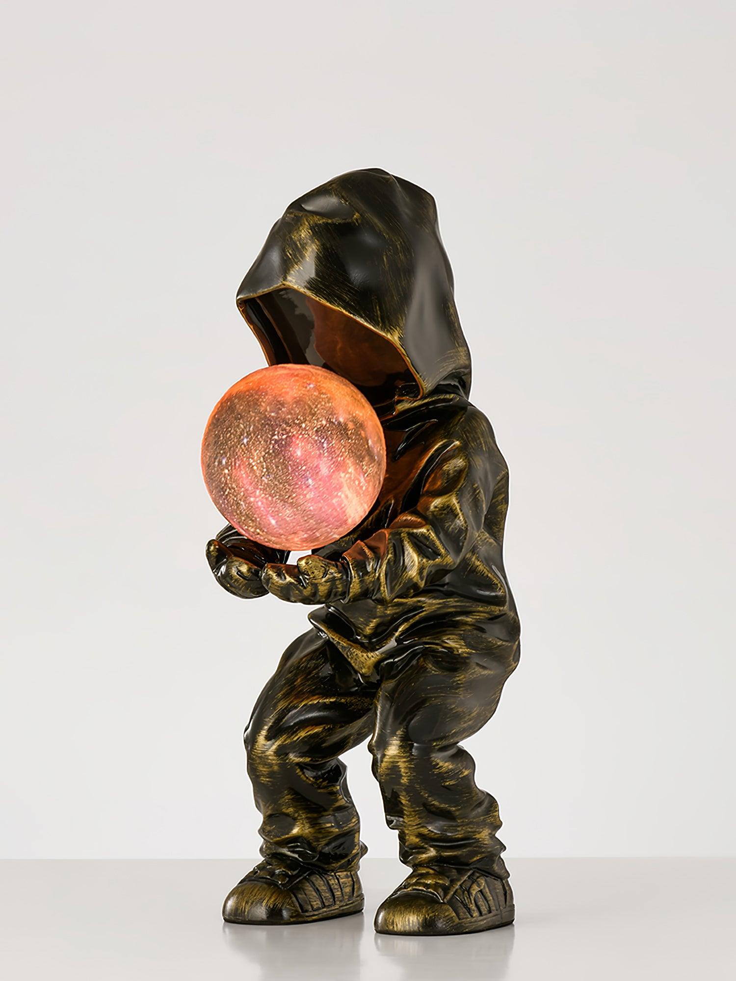 Minimalistisk planetinspirerad bordslampa - justerbar ljusstyrka LED-lampa