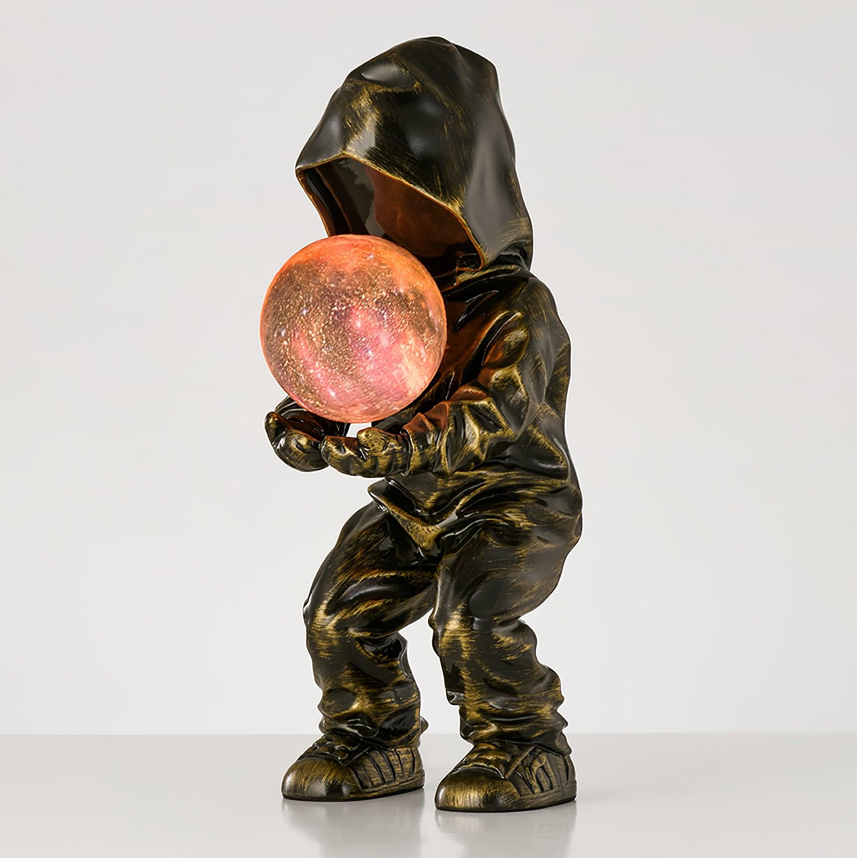 Minimalistisk planetinspirerad bordslampa - justerbar ljusstyrka LED-lampa