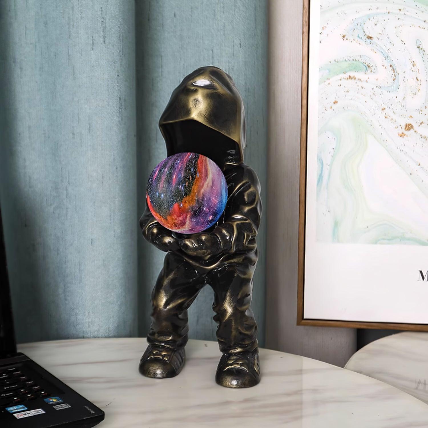 Minimalistisk planetinspirerad bordslampa - justerbar ljusstyrka LED-lampa