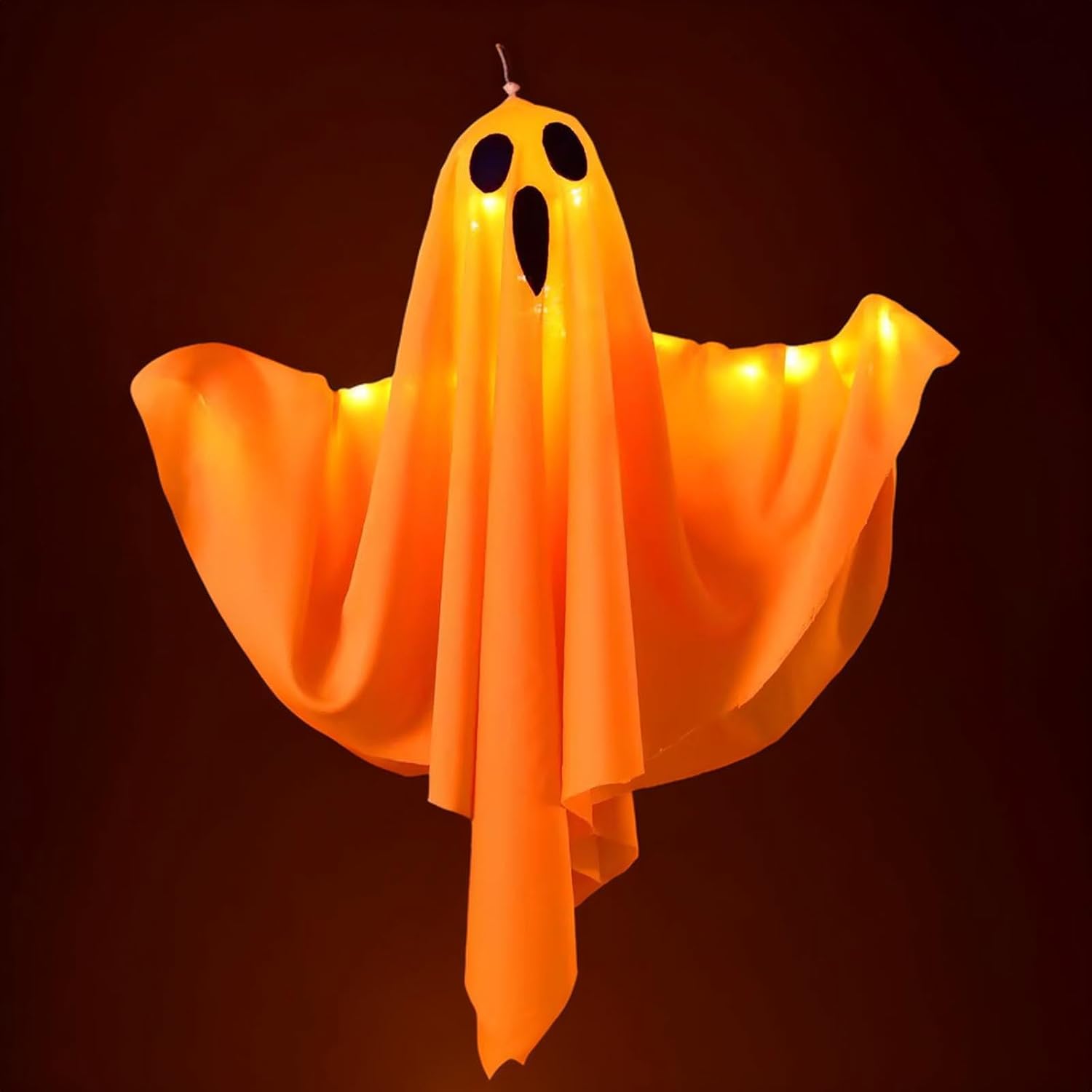 Hängande Halloween-spökljus – Spöklik tygdekoration för inomhus- och utomhusdekor