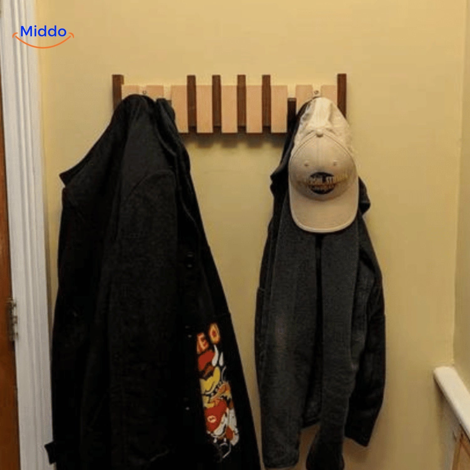 Handgjord Piano Coatrack | Lyxig träcoatrack i pianoform