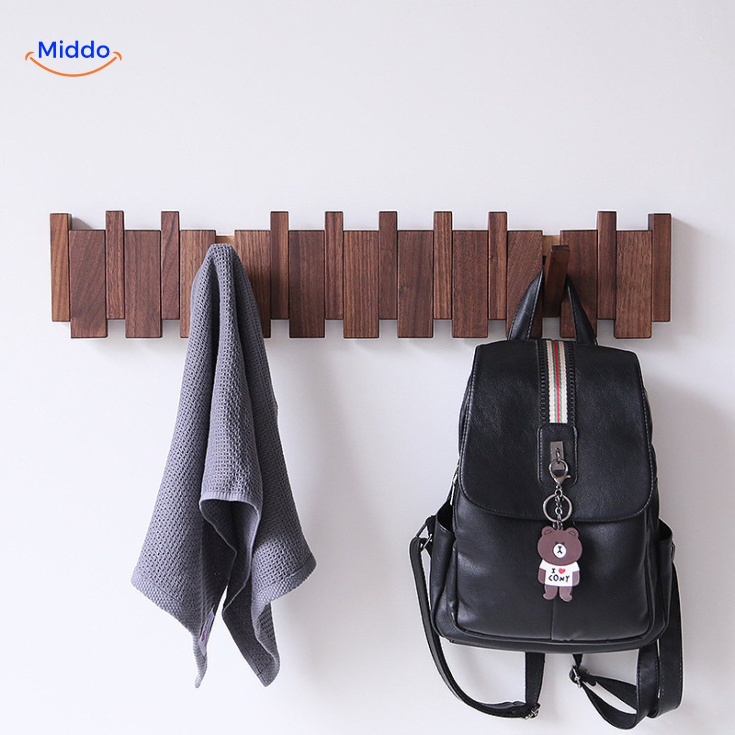 Handgjord Piano Coatrack | Lyxig träcoatrack i pianoform