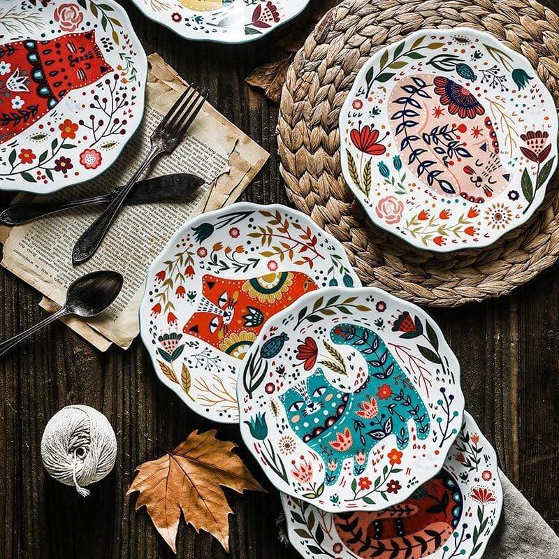 WhiskerDish – Handmålad Keramisk Kattfat