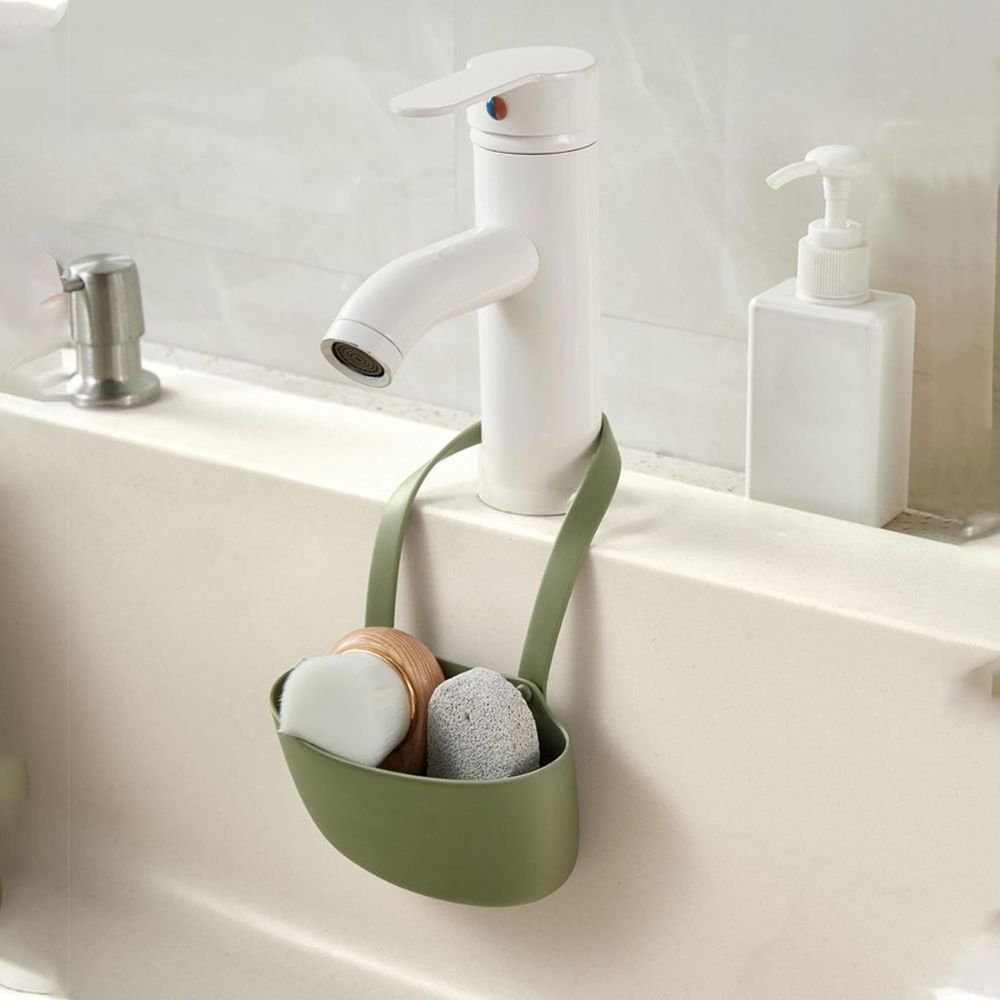 Silikon diskbänkshållare – Hängande disksvamp och redskapsavlopp
