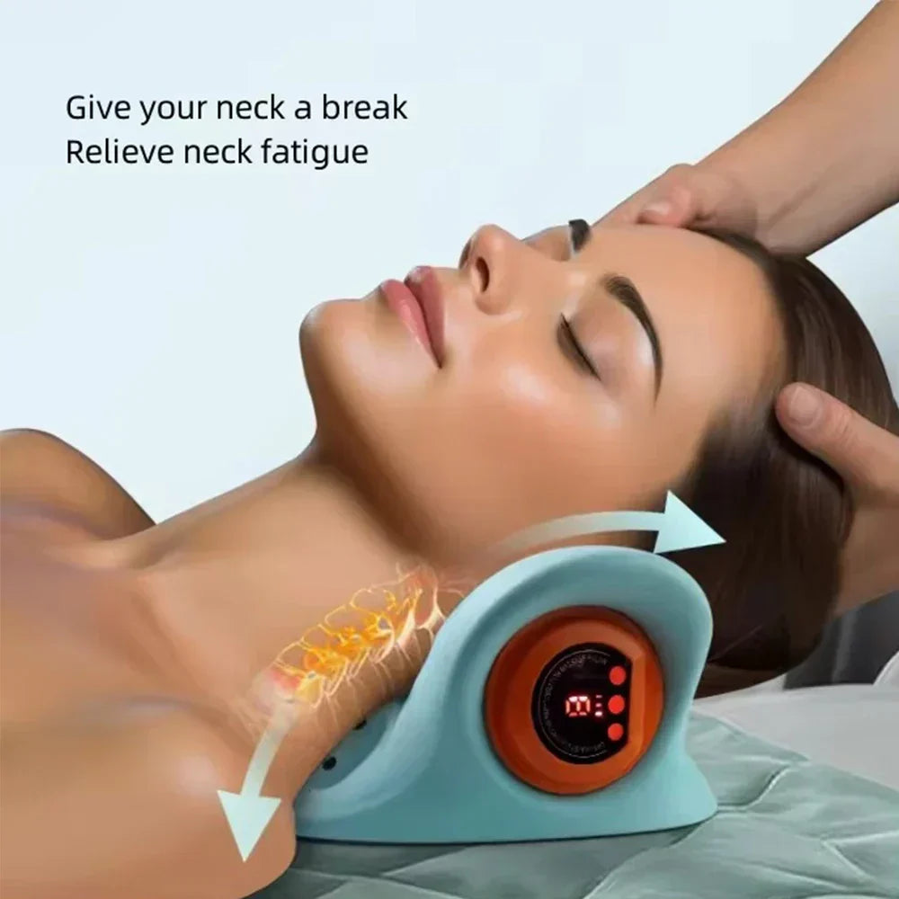 Trådlös EMS-nackmassageapparat - Smart pulsterapi för spännings- och smärtlindring