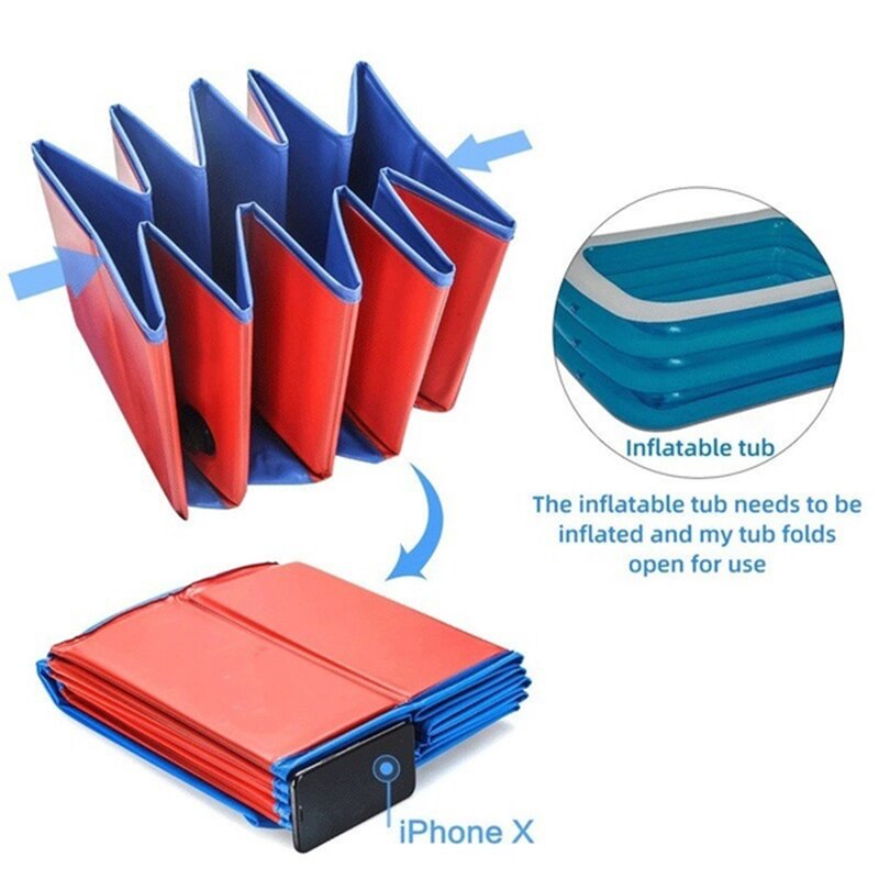 Hopfällbar plaskpool för husdjur – Bärbar utomhuskylpool för hundar och små husdjur