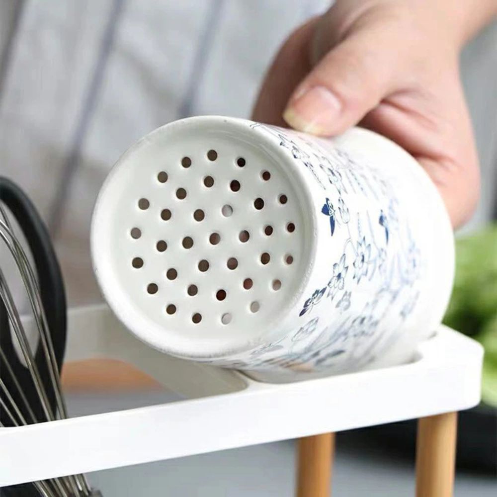 BloomCrock – Elegant keramisk bestickhållare