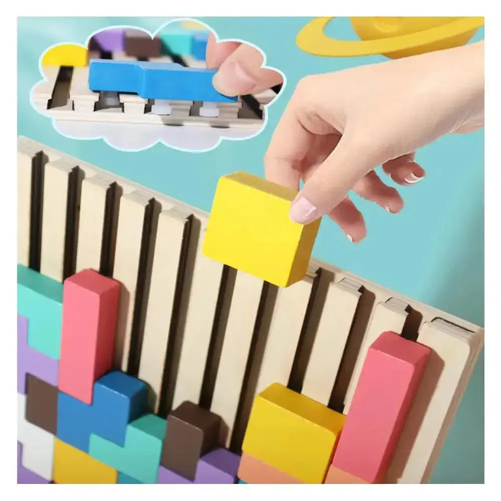 Balansspel i trä för fokus och avslappning