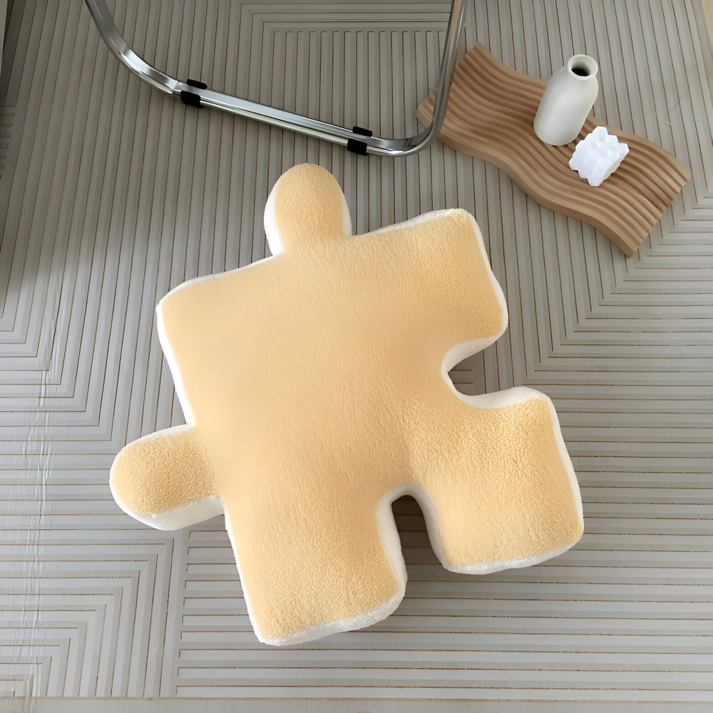 Färgglad 3D-pusselkudde – Iögonfallande dekorativ kudde för soffa och säng