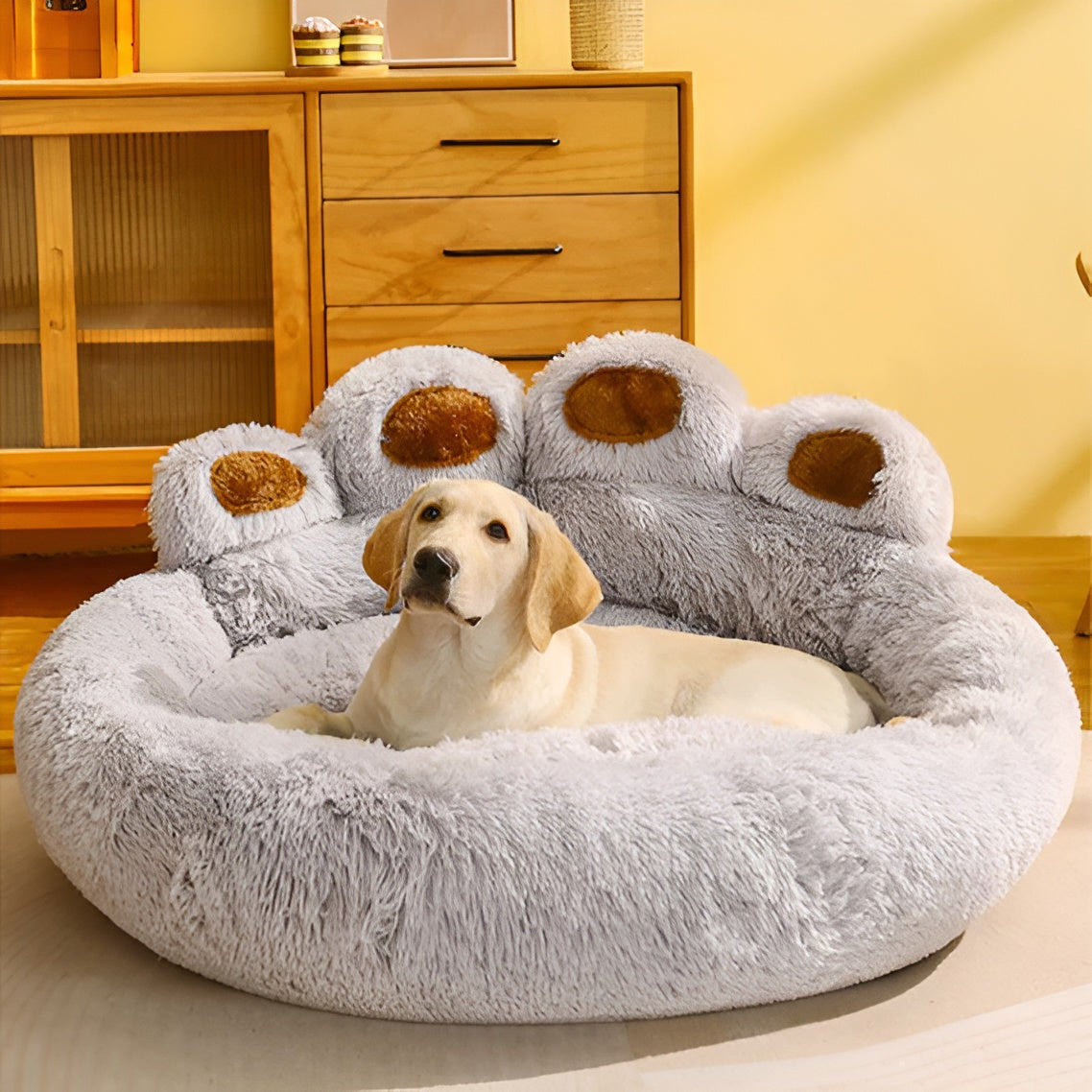 Luxe Plüsch Haustier Bett für Katzen & Hunde - Ein Snooze Haven für Ihren pelzigen Freund!