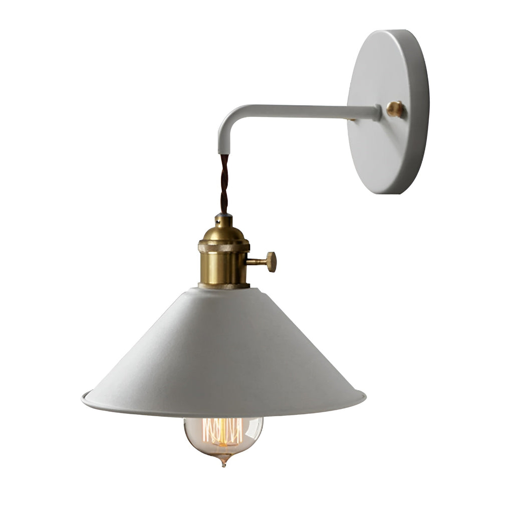 Retro industriell konvägglampa – Vintage metallbelysning för hem och kontor