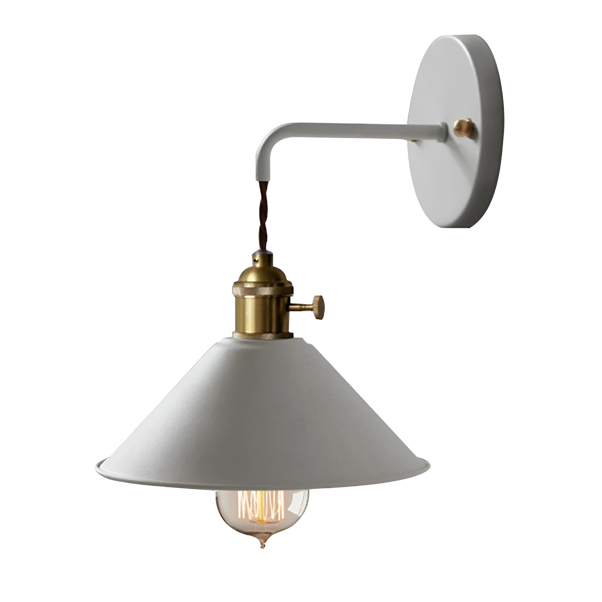 Retro industriell konvägglampa – Vintage metallbelysning för hem och kontor