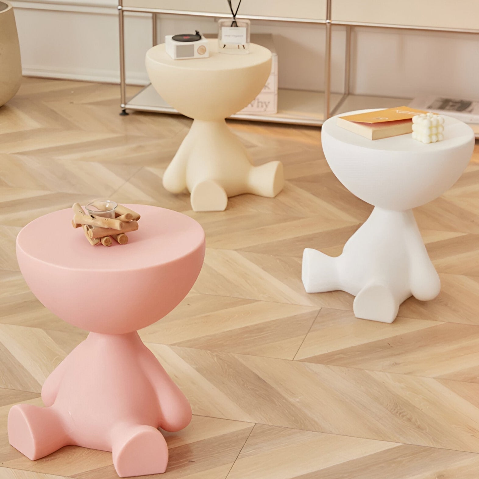 Modernt runt soffbord – Elegant mittpunkt i vardagsrummet med klassisk design