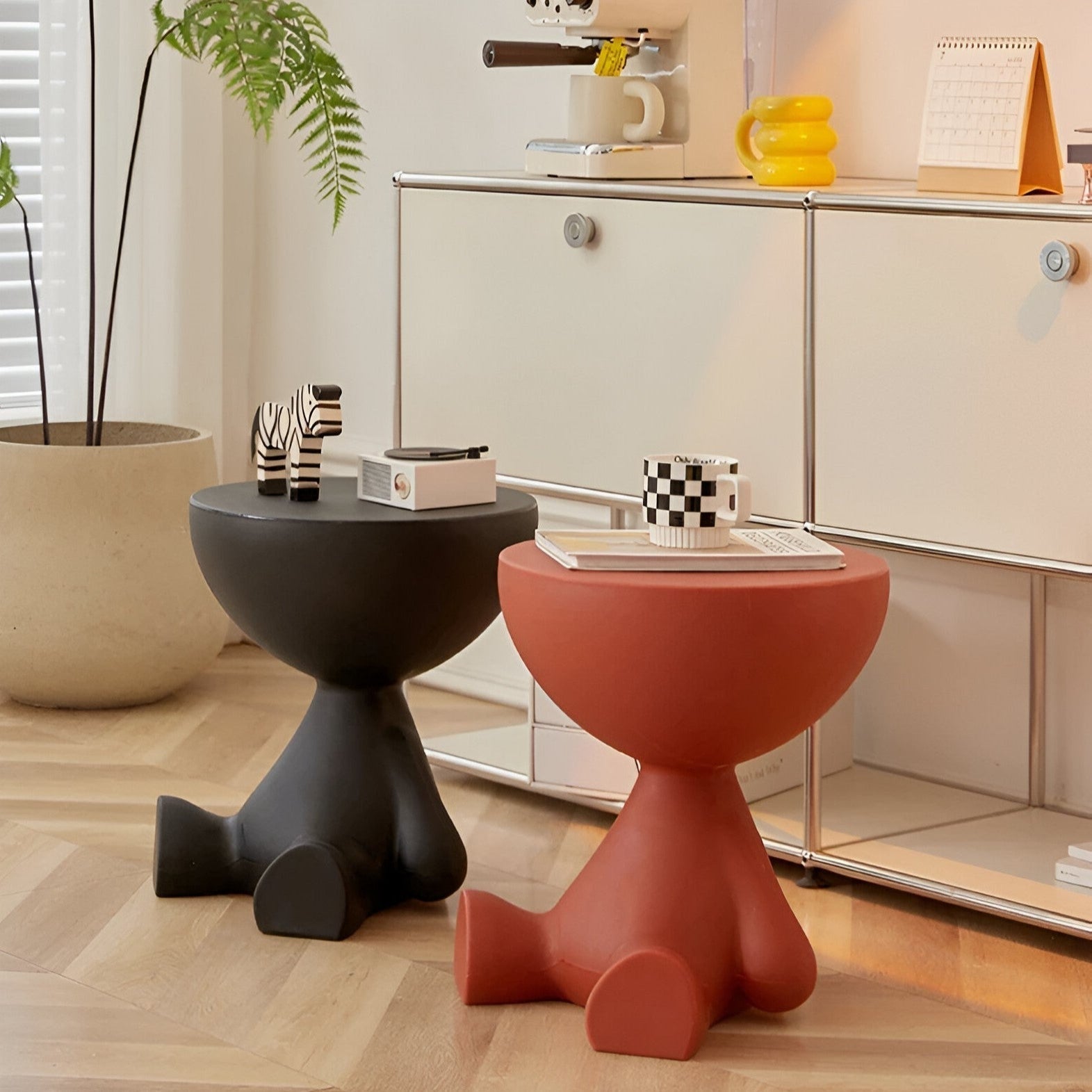 Modernt runt soffbord – Elegant mittpunkt i vardagsrummet med klassisk design