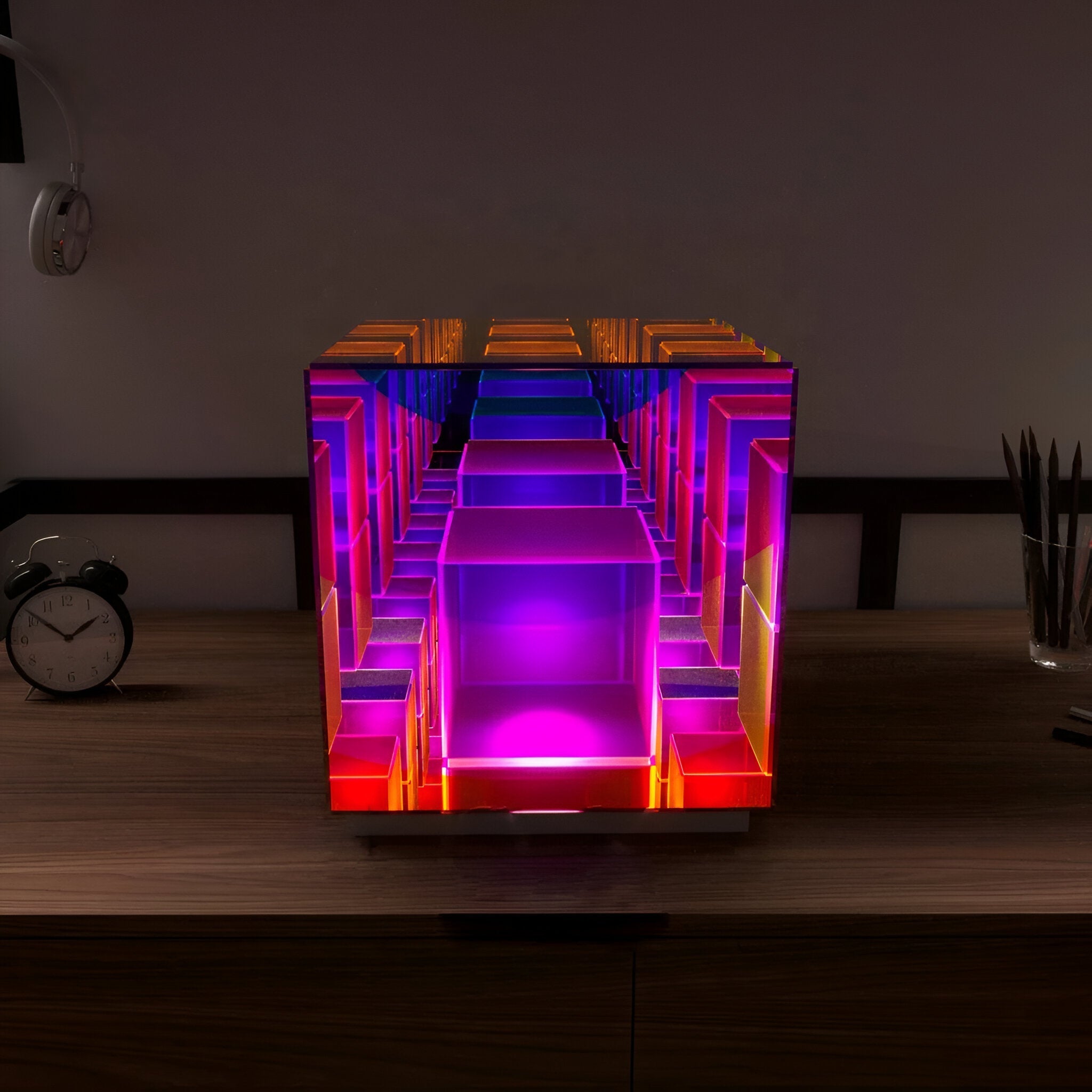 3D-illusion LED-bordslampa – Modern dekorativ nattlampa