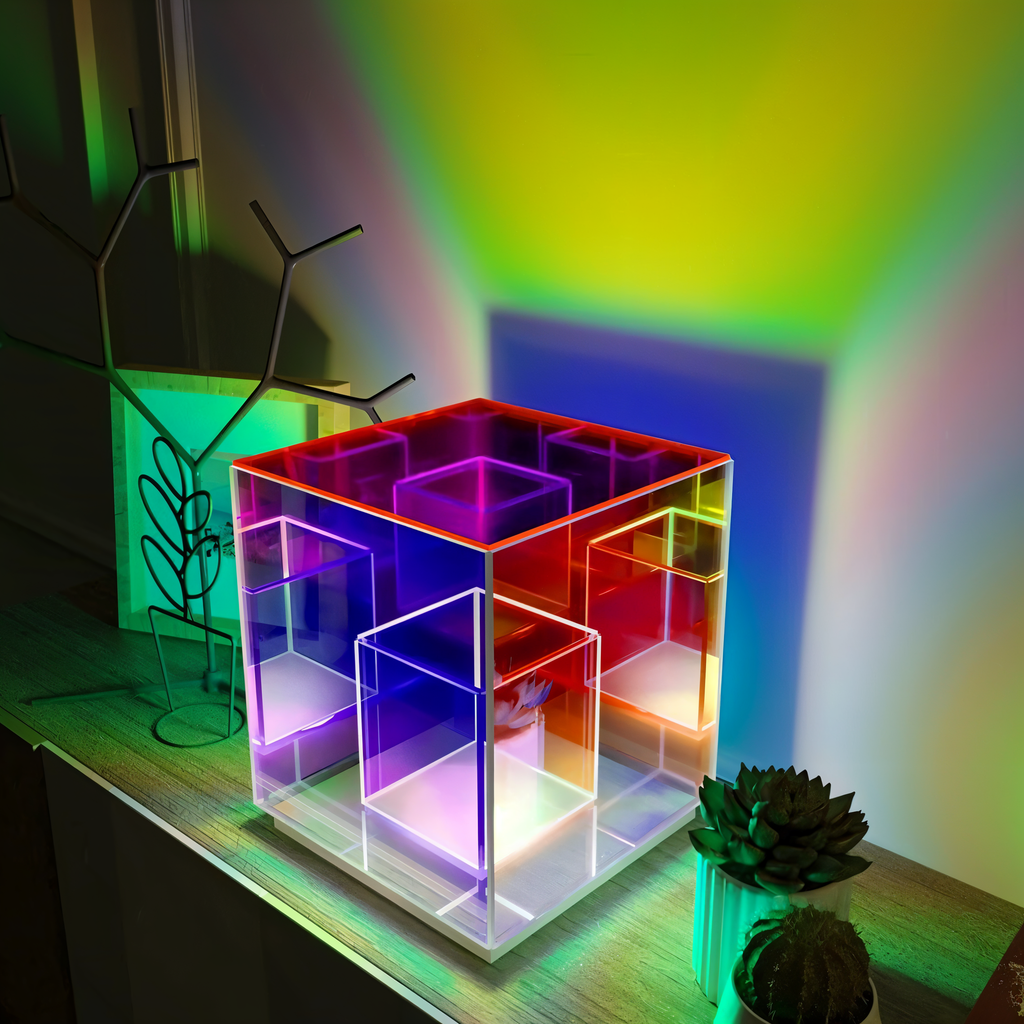 3D-illusion LED-bordslampa – Modern dekorativ nattlampa