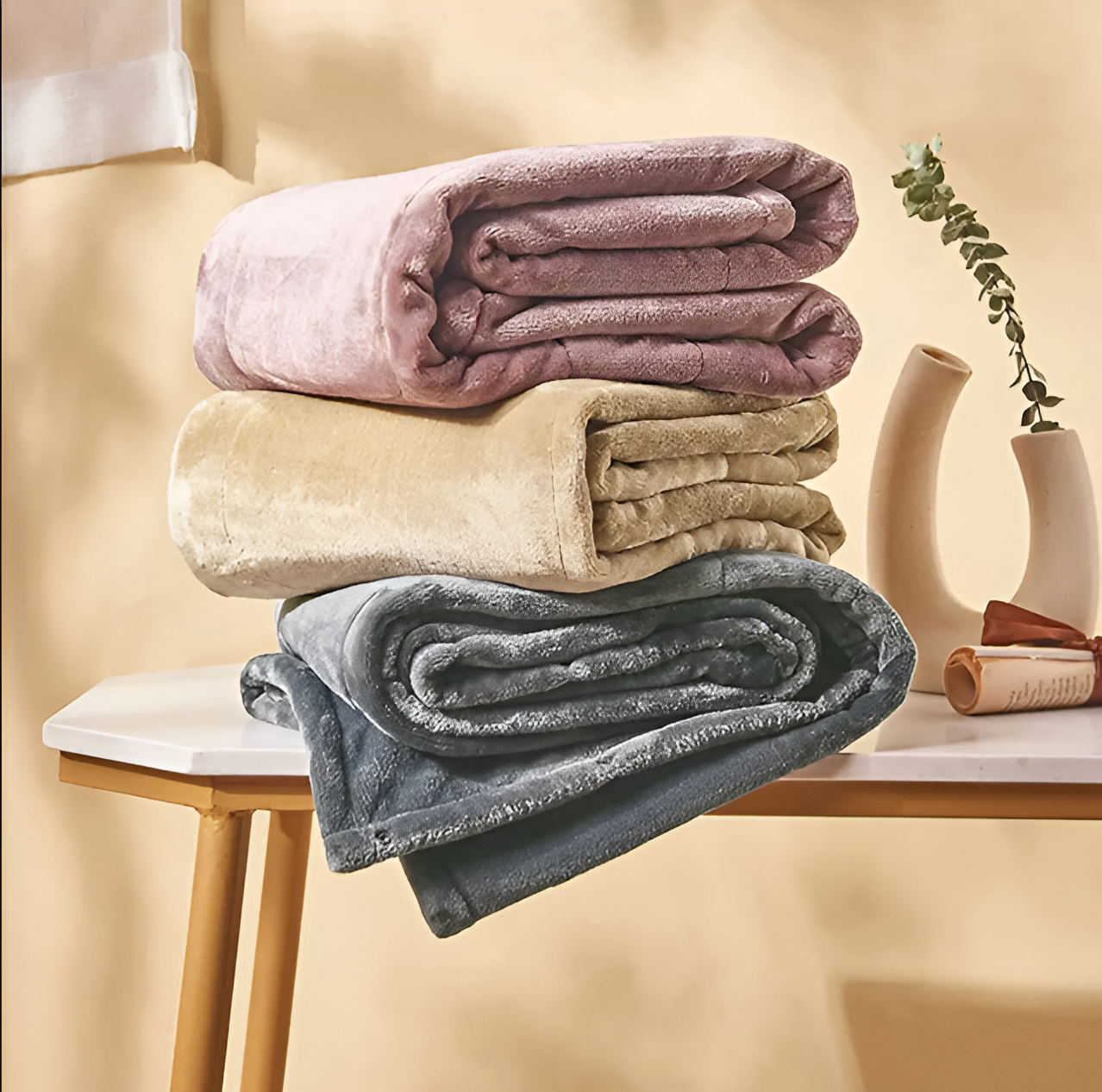 USB-värmefilt i fleece – Uppladdningsbar ultramjuk elektrisk filt