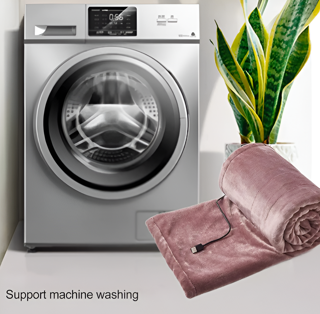 USB-värmefilt i fleece – Uppladdningsbar ultramjuk elektrisk filt