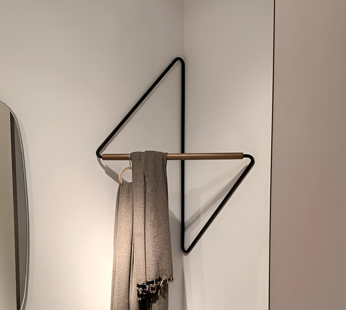 Modern geometrisk metallklädhängare – snygg och mångsidig förvaringslösning