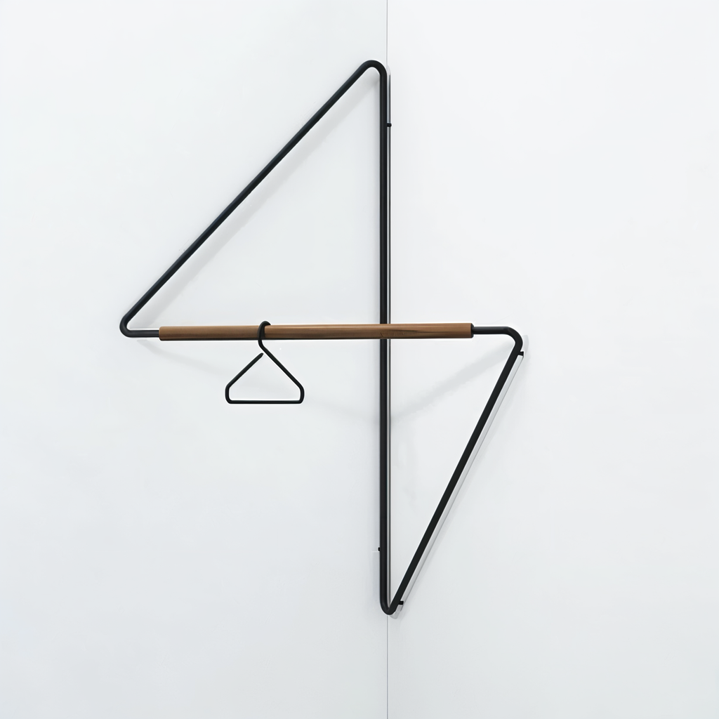 Modern geometrisk metallklädhängare – snygg och mångsidig förvaringslösning