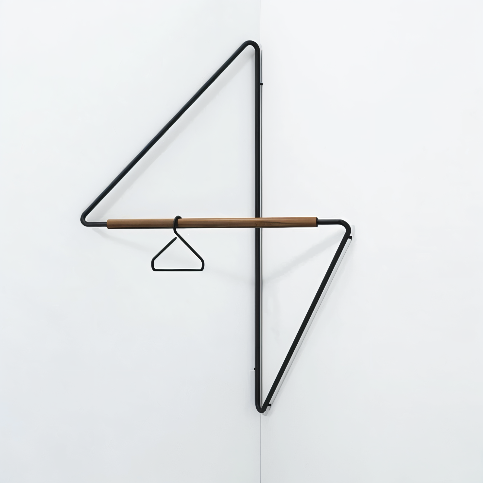 Modern geometrisk metallklädhängare – snygg och mångsidig förvaringslösning