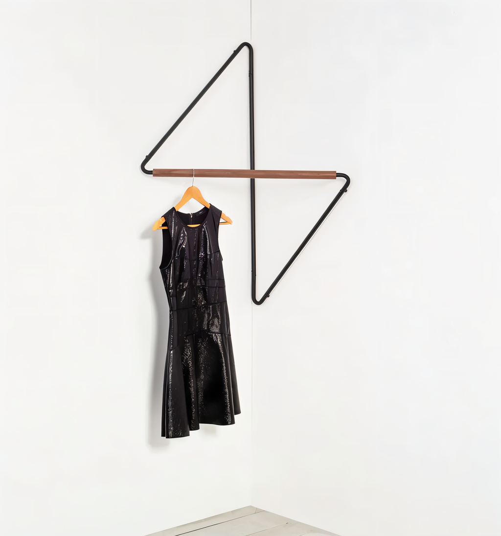 Modern geometrisk metallklädhängare – snygg och mångsidig förvaringslösning