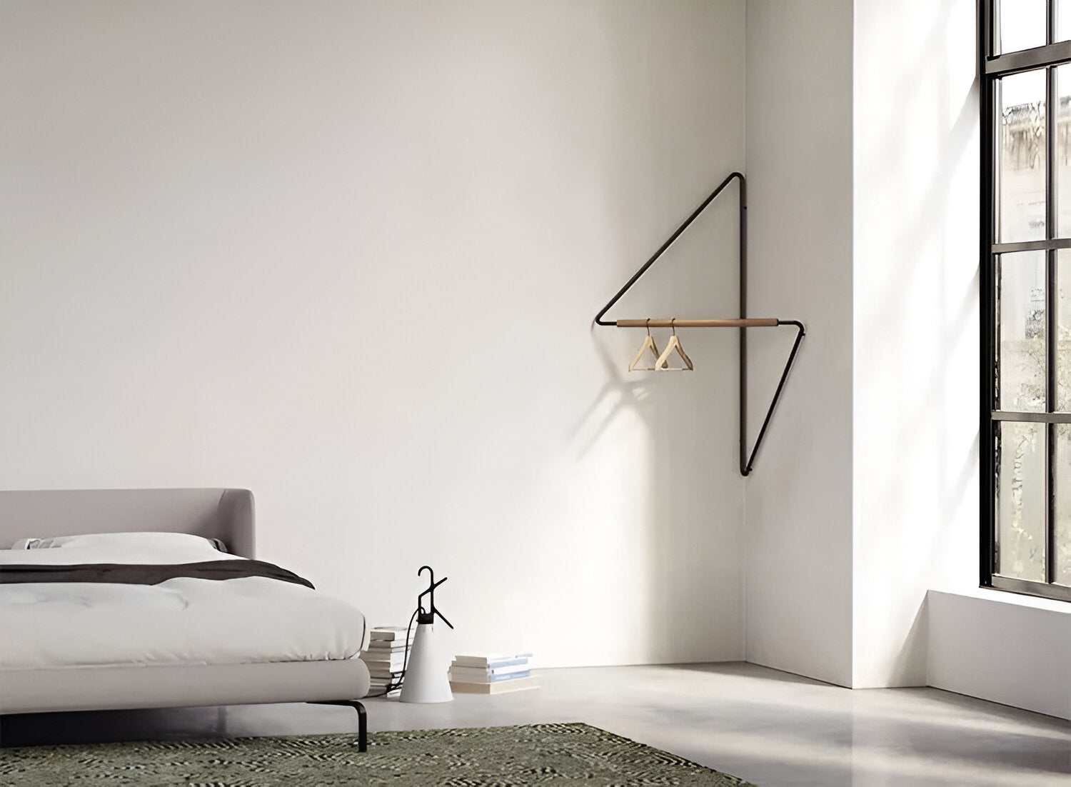 Modern geometrisk metallklädhängare – snygg och mångsidig förvaringslösning