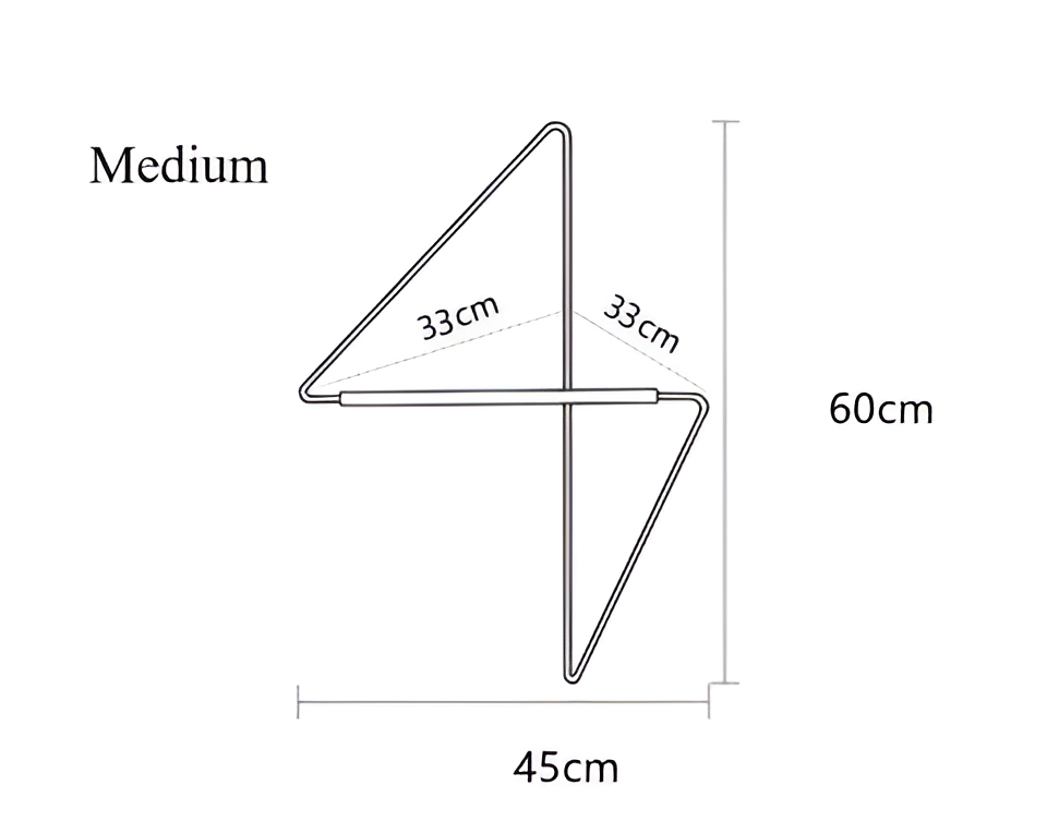 Modern geometrisk metallklädhängare – snygg och mångsidig förvaringslösning
