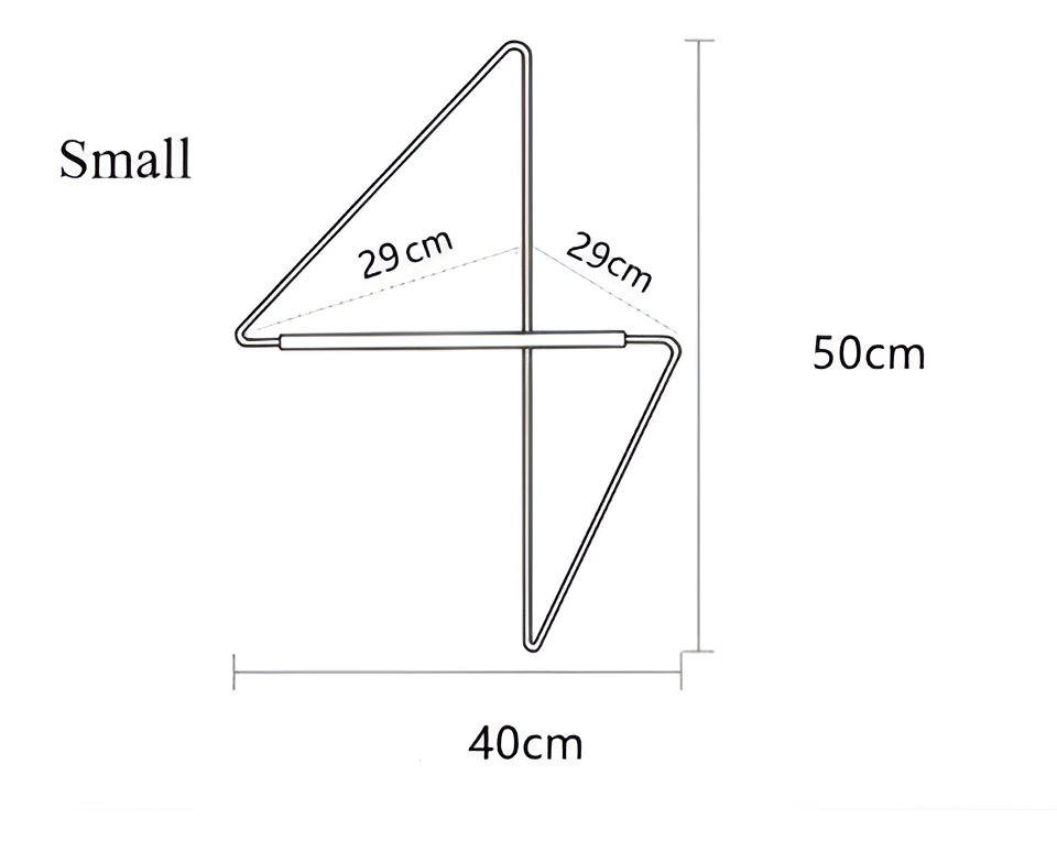 Modern geometrisk metallklädhängare – snygg och mångsidig förvaringslösning