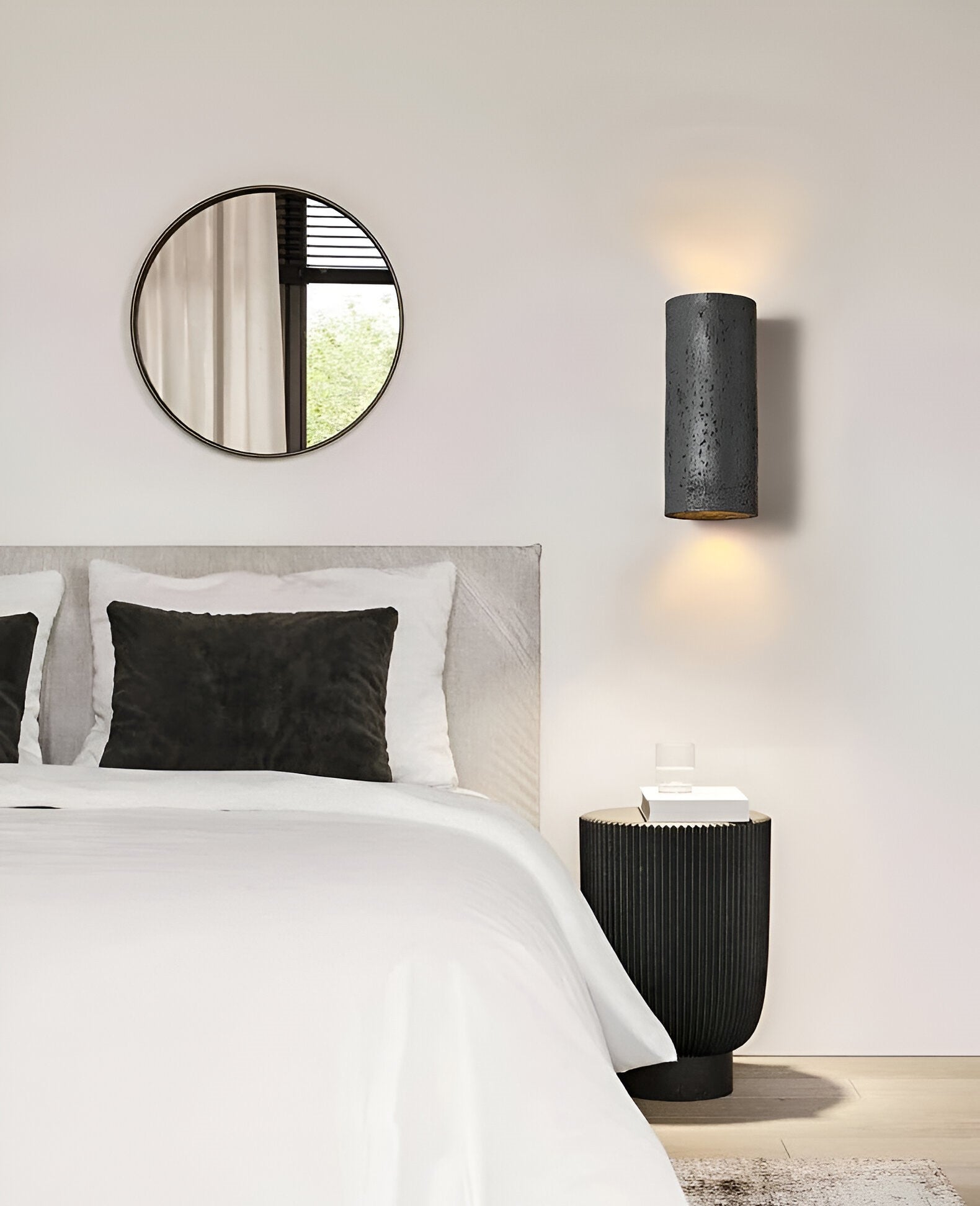 LED-cylindervägglampa – Upp- och nerfällbar stenarmatur för inomhus- och utomhusutrymmen