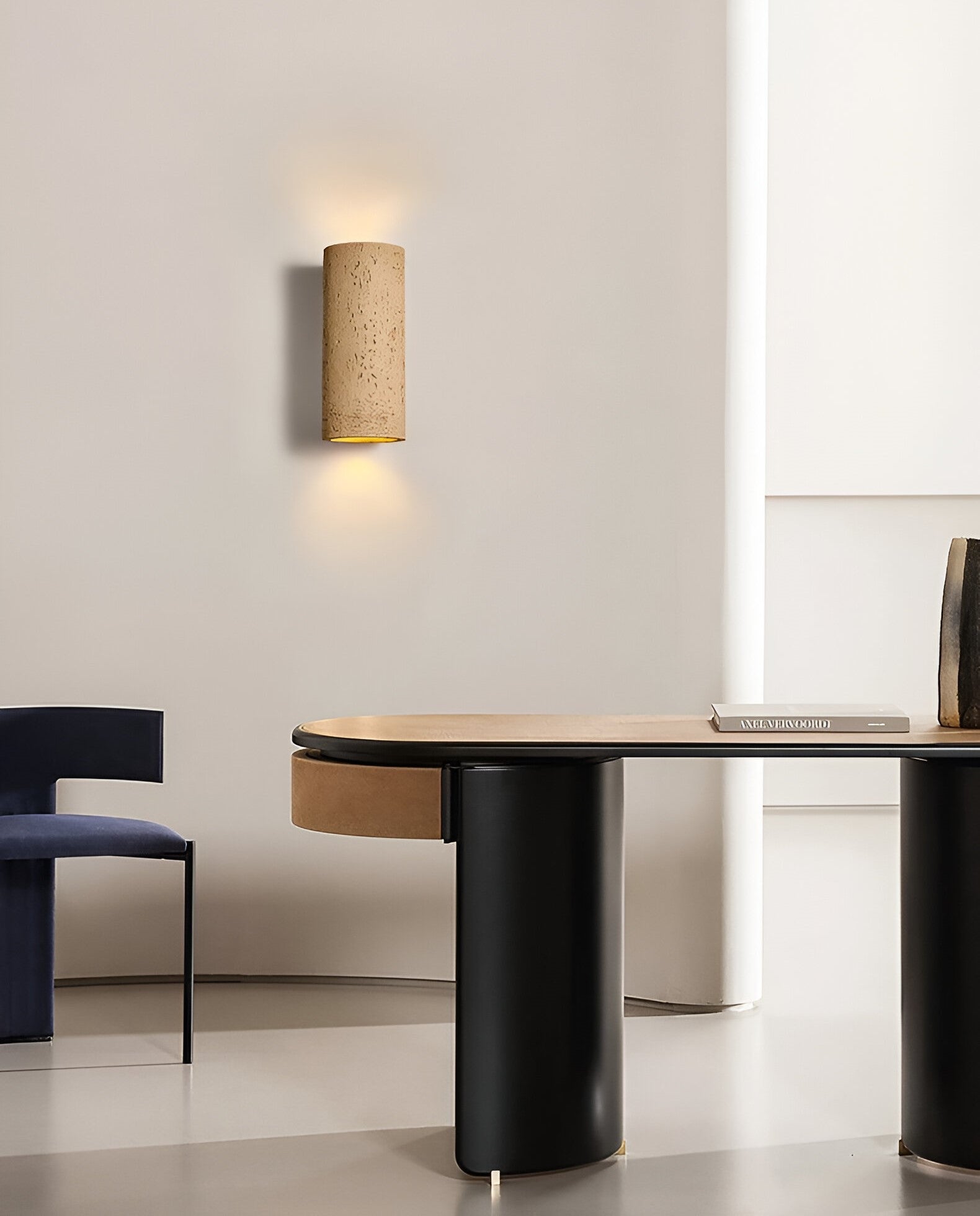 LED-cylindervägglampa – Upp- och nerfällbar stenarmatur för inomhus- och utomhusutrymmen