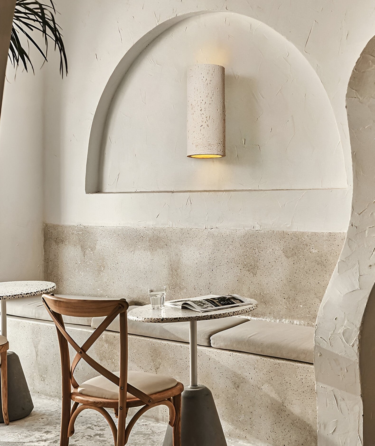 LED-cylindervägglampa – Upp- och nerfällbar stenarmatur för inomhus- och utomhusutrymmen