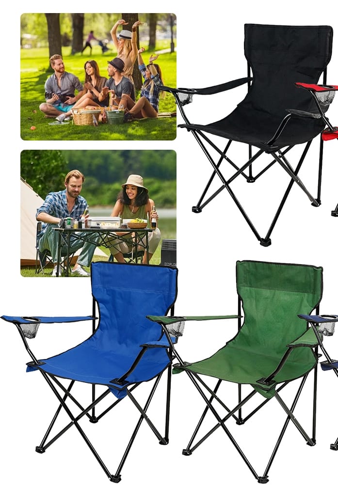 OutdoorComfort - Ultralätt hopfällbar campingstol