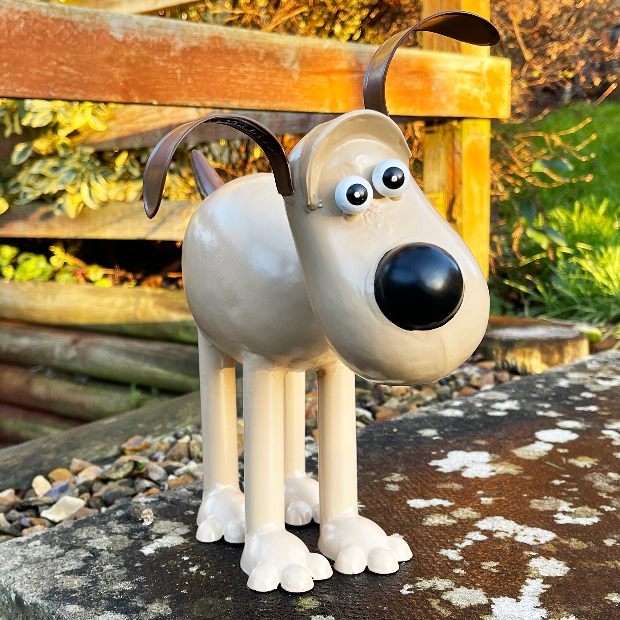 Wallace & Gromit Metal Garden Trio – Nyckfulla utomhusstatyer