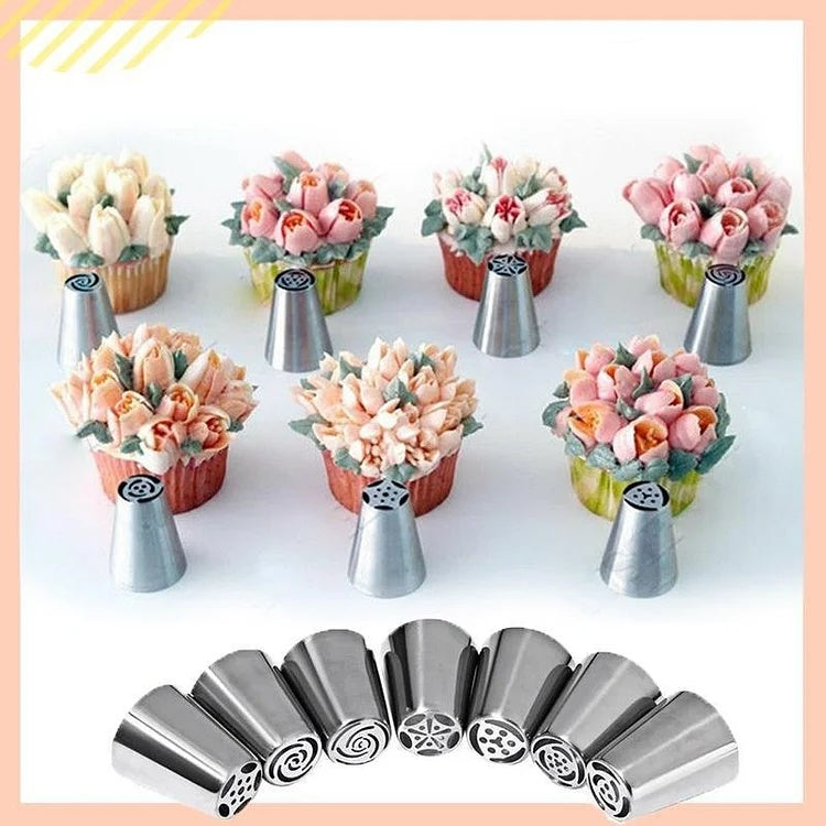 BakeArt – DIY-kakdekorationsset med glasyrtips och munstycken
