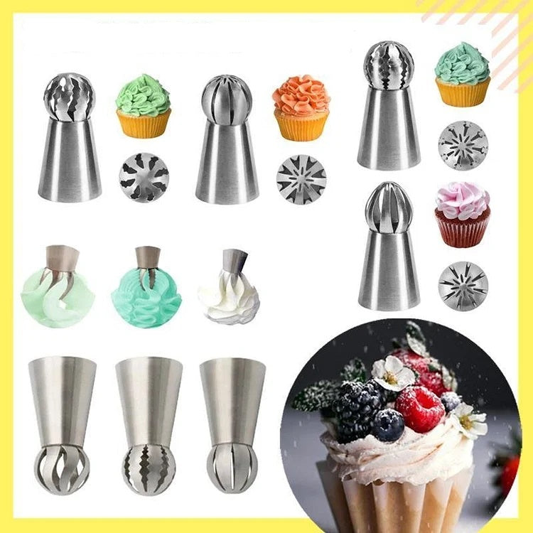 BakeArt – DIY-kakdekorationsset med glasyrtips och munstycken